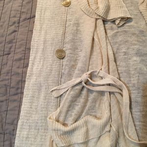 Free People short-sleeve painters cardigan XS
